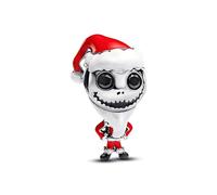 PANDORA Disney 793979C01 Breloque Disney L'Étrange Noël Jack Skellington en argent sterling avec cristaux artificiels Compatible Moments