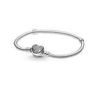 Pandora Disney Moments Mickey Mouse Heart Bracelet 599299C01-18 argenté