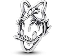 PANDORA Disney Daisy Duck 793910C00 Breloque ouverte en argent sterling compatible Moments 7,1 x 13,9 x 7,4 mm