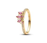 Pandora Bague Diadème Princesse Raiponce Tiara Doré Argent sterling Zircone cubique Taille 56