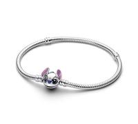 PANDORA Disney Stitch 593738C01-17 Collection Disney Bracelet Maille Serpent en Argent Sterling 17 cm