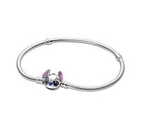 Pandora Disney Stitch 593738C01 Bracelet pour femme en argent, 593738C01-19, Argent sterling, Pas de gemme