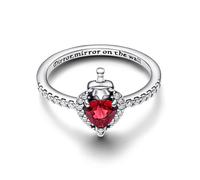 PANDORA Disney Villains Evil Queen 193422C01 Bague pour femme en argent, 58/18,5, Argent sterling, Cristal