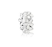 Pandora Charm espaceur Marguerite 791495EN12 en argent émail blanc