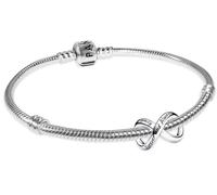 Pandora Ensemble Bracelet Argent 925 Pour Toujours & L’Éternité Infini 18-21 cm