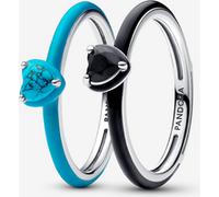 Pandora Ensemble de Bagues Chakra Noir & Turquoise Pandora ME Argent Massif one size