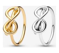 Pandora Ensemble de Bagues Nœuds de l'Infini one size