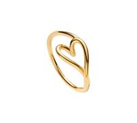 Pandora Bague Essence 164361C00-52 – Petite bague cœur en alliage plaqué or 14 ct Taille 52