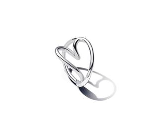 PANDORA Essence 193288C00-58 Bague Cœur Organique en Argent Sterling Taille : 58, Argent Sterling