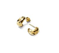 PANDORA Essence 263873C00 Boucles d'oreilles créoles en Argent Sterling plaqué Or 14 carats