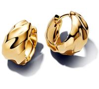 Pandora Essence 263874C00 Boucles d'oreilles créoles en argent sterling plaqué or 14 carats