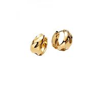 Pandora Boucles d'oreilles créoles Essence 263874C00 – Argent sterling plaqué or 14 carats
