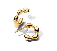 Pandora Essence Boucles d’oreilles créoles en métal plaqué or 14 carats