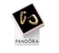 Pandora Essence Boucles d’oreilles créoles en métal plaqué or 14 carats