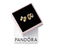 Pandora Essence 14k Gold-plated double huggie hoop earrings