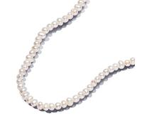 Pandora Essence Colliers en métal plaqué or 14 carats avec perles de culture d’eau douce traitées blanches, 45