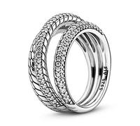 Pandora Femme Argent Sterling Oxyde de Zirconium Anneau déclaration - 199083C01-50