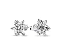 Pandora Clous d'oreilles Herbier scintillant – en argent sterling, zircones cubiques transparentes