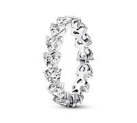Pandora Gamme de Coeur Anneau Éternité 193103C01 Anneau Femme, Taille de l'anneau:52