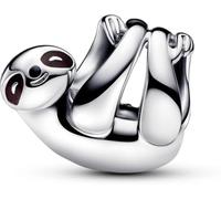 Pandora Charm Moments Paresseux Argent 925/1000, émail marron et noir, taille unique