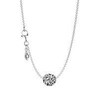 Pandora Hearty 79893 Collier élégant pour femme, Argent, Pas de gemme | Coffret cadeau tendre : collier avec pendentif breloque, bijou cœur pour femme, idée cadeau romantique