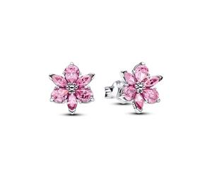 Pandora Herbarium Sparkling Pink Flower Stud Earrings 292633C02 Boucles d'oreilles