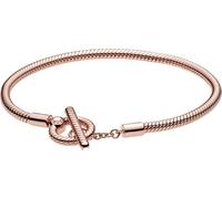 Pandora Icons Bracelet 589087C00 Pandora Moments Tbar Snake Chain Bracelet Rose 17