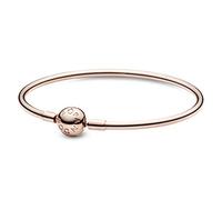 Pandora Icons Bracelet jonc en métal plaqué or rose 14 carats, 19