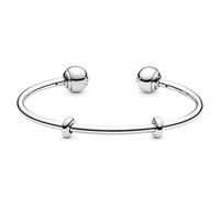 Pandora Icons Bracelet jonc ouvert en argent avec butées en silicone et embouts interchangeables, 1