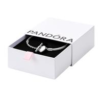 Pandora Icons Bracelet maille serpent en argent sterling, fermoir en T cœur, 18