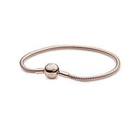 Pandora Icons Bracelet maille serpent en métal plaqué or rose 14 carats