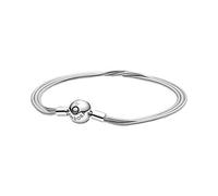 Pandora Icons Bracelet maille serpent multirangs en argent sterling, 20