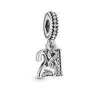 Pandora Icons Charm pendant 16 en argent avec zircones cubiques transparentes