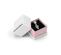 Pandora Icons Charm pendant Cœurs en argent avec zircones cubiques transparentes