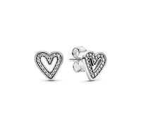 Pandora Icons Clous d’oreilles Cœur en argent sterling avec zircones cubiques transparentes