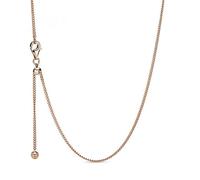 Pandora Icons Collier en métal plaqué or rose 14 carats avec fermoir coulissant, 60