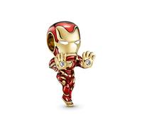 PANDORA Marvel Iron Man Pendentif en argent plaqué or 760268C01