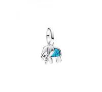 Pandora ME 793858C01 Mini breloque en forme d'éléphant turquoise en argent sterling avec turquoise artificielle Compatible avec les pendentifs Me and Moments, 3,1x10,2x10,1 mm, Argent sterling