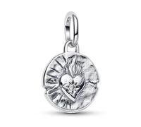 PANDORA ME 793975C01 Breloque médaillon en forme de cœur en argent sterling avec zircone