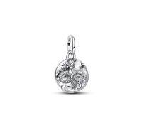 PANDORA ME 793976C01 Breloque en argent sterling avec médaillon en forme de serpent avec zircone compatible Me and Moments