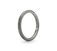 Pandora ME Bague en métal recouvert de ruthénium, taille 54