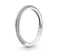 Pandora ME Bague pavé en argent sterling avec zircones cubiques transparentes, taille 62