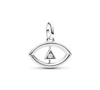 Pandora ME Charm médaillon Œil – Argent sterling avec zircones cubiques transparentes
