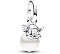 Pandora ME – Mini dangle Aile d'ange en argent sterling perle de culture d'eau douce traitée