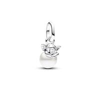 Pandora ME Mini dangle Aile d’ange en argent sterling avec perle de culture d’eau douce traitée