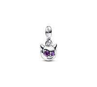 Pandora ME Mini dangle Diable en argent sterling avec cristal violet et émail violet