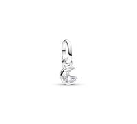 Pandora ME Mini dangle Lune en argent sterling avec zircones cubiques transparentes