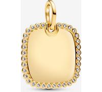 Pandora Médaillon Carré Gravable Doré one size