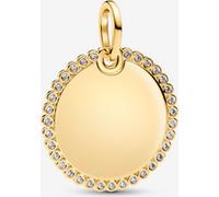 Pandora Médaillon Rond Gravable Doré one size