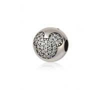 Pandora - Mickey Pave Clip - Femme - Accessoires - Gris - Taille: ONE Size